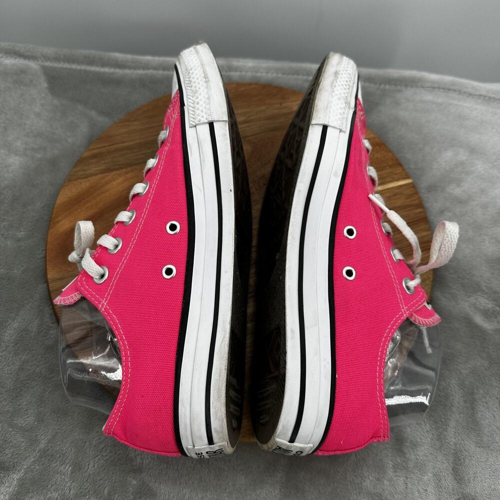 Converse All Star Shoes Womens Size 9 Pink Low Top Classic Canvas Lace Up - Picture 6 of 11